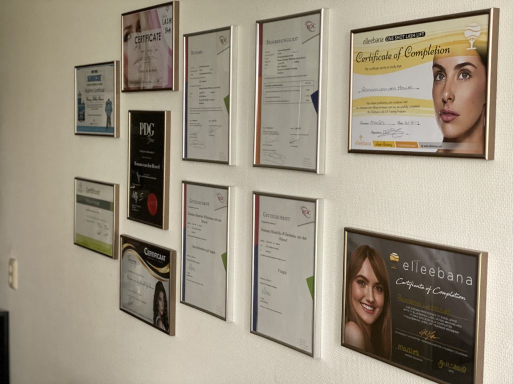 certificaten van beauty & wellness romana