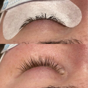 romana van beauty & wellness romana die een mislukte lash lift hersteld