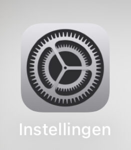 Instellingen app iPhone