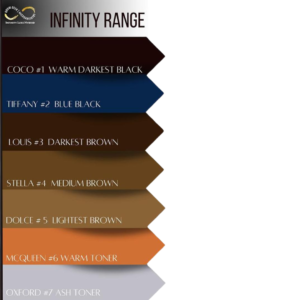 Infinity Hybrid Tint Color Chart