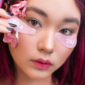 zola herbruikbare siliconen eye pads soft pink