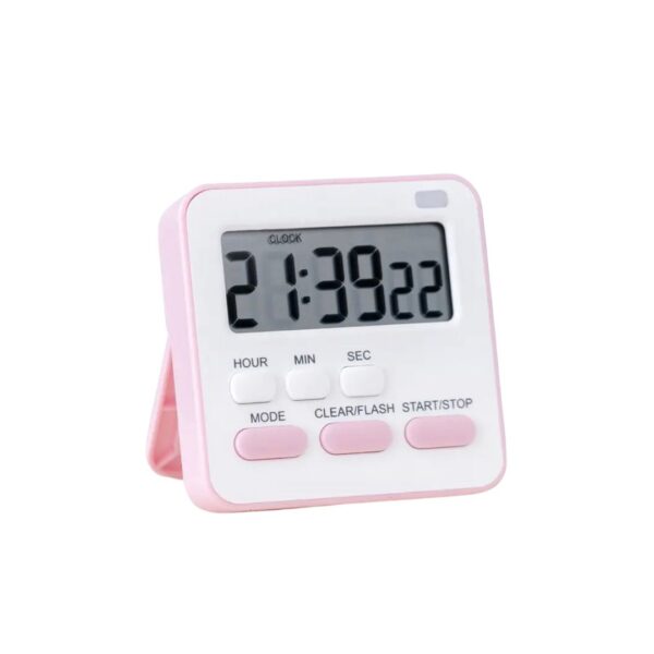 Roze timer - roze digitale timer - pink timer - roze digitale keukenwekker - beauty and wellness romana