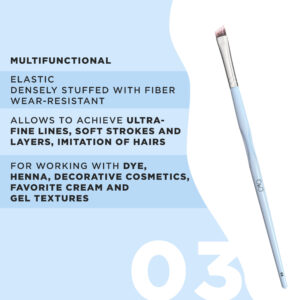 oko brush brow brushes - angled brush - flat brush - tint brush - OkO - beauty and wellness romana