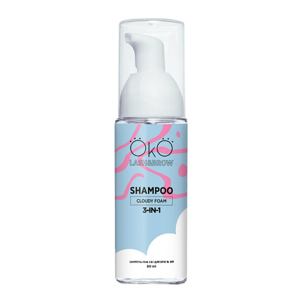 OkO cloud foam shampoo - oko shampoo - brow shampoo - lash shampoo - beauty and wellness romana