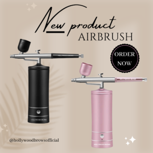 Airbrush apparaat - Hollywood brows airbrush - airbrush tool - airbrushing - pink airbrush - black airbrush - beauty and wellness romana - nederland - belgie