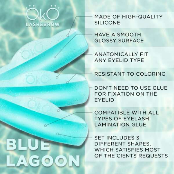 OkO blue lagoon lash lift shields - flat lash lift shields - oko lash lift shields - oko - lash lift shields flat - beauty and wellness romana