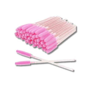 pink siliconen spoolies - siliconen mascara borstel - pink mascara wand siliconen - siliconen roze spoolie - siliconen spoolie - beauty and wellness romana - nederland - belgie