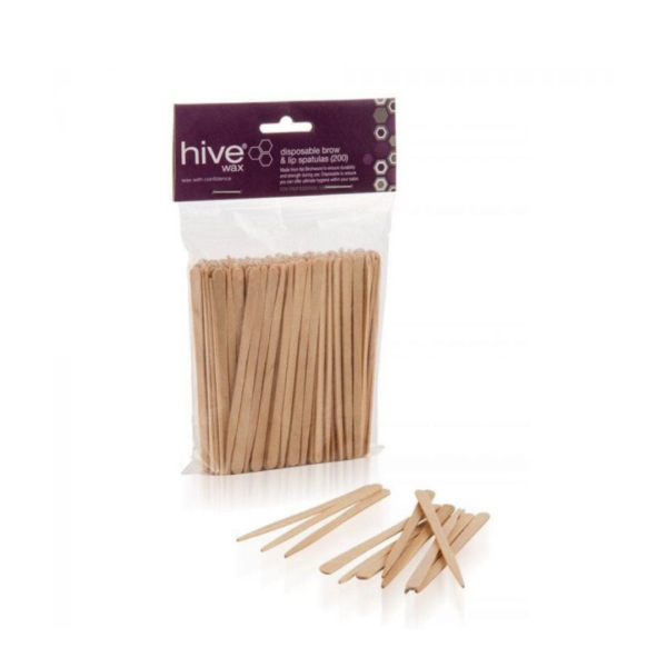 Hars spatels - disposable spatulas - wegwerp wax spatels - hive spatels - waxen - houten hars spatels - lip spatels - beauty and wellness romana